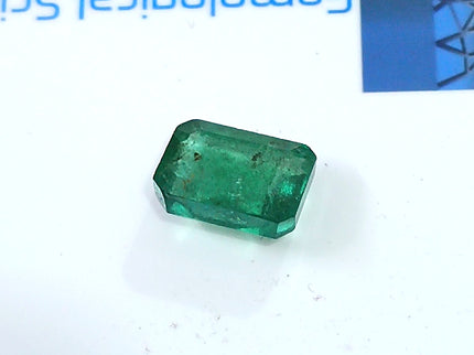 2.10ct Natural Emerald Medium Deep Green Octagon Cut Gemstone