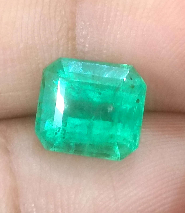 3.52ct Certified Zambian Natural Emerald Stone