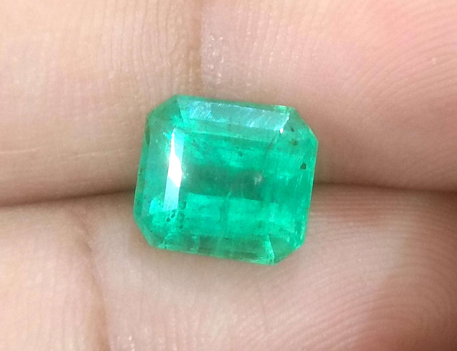 3.52ct Certified Zambian Natural Emerald Stone