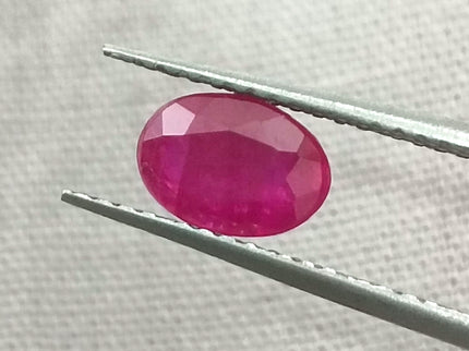 GSI Certified 0.85ct Blood Red Ruby, Natural Untreated Gemstone