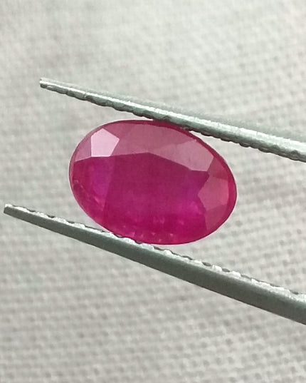 GSI Certified 0.85ct Blood Red Ruby, Natural Untreated Gemstone