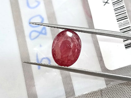 2.80ct Unheated Natural Ruby Mozambique SGL Certified Vivid Red Oval Loose Gemstone