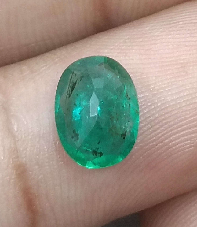 1.76ct Certified Natural Zambian Emerald Stone