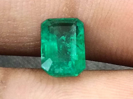 1.35ct Panjshir Emerald, Certified Natural minor oiled Stone