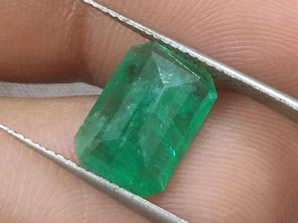2.87ct Certified Zambian Natural Emerald Stone