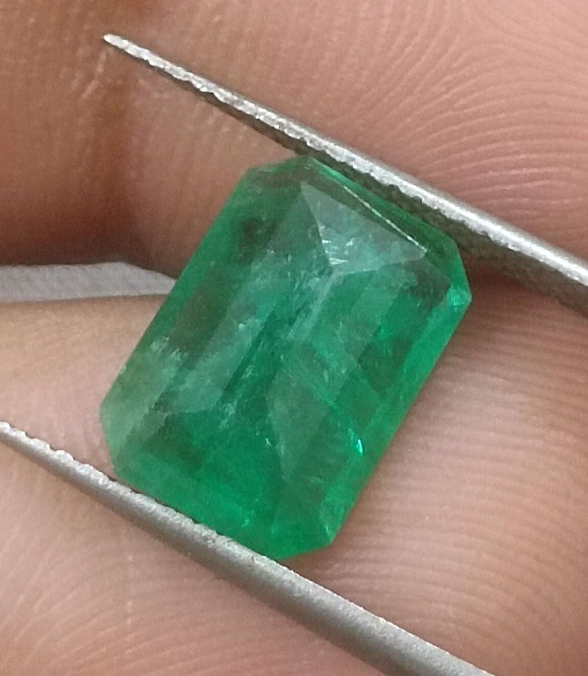 2.87ct Certified Zambian Natural Emerald Stone