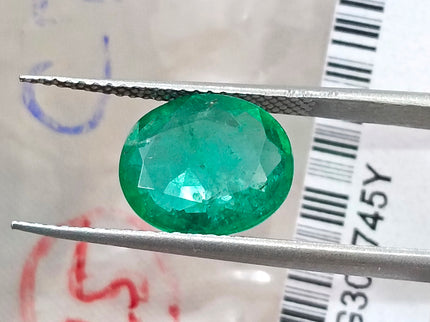 2.55ct Alpine Green Natural Emerald Octagon Cut SGL Certified