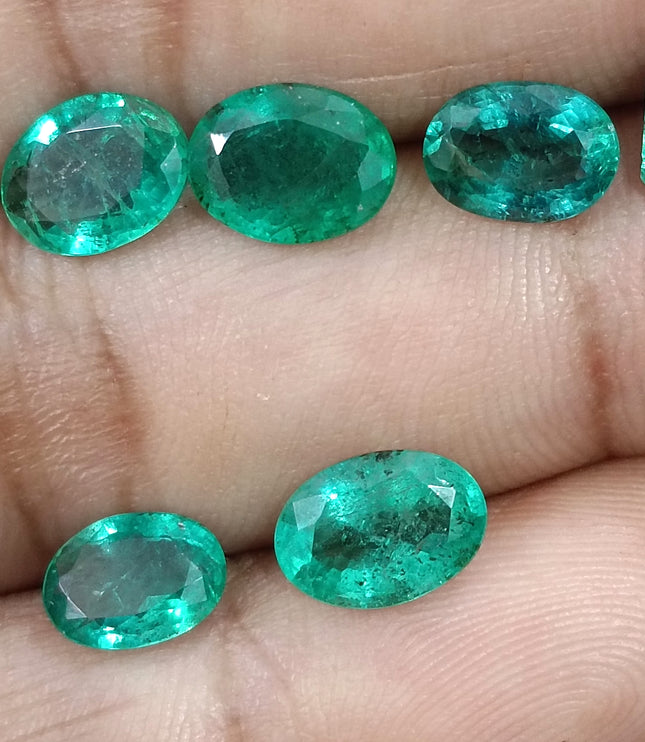 Natural Emerald Lot 8.50ct Medium Green Zambian Loose Gemstones