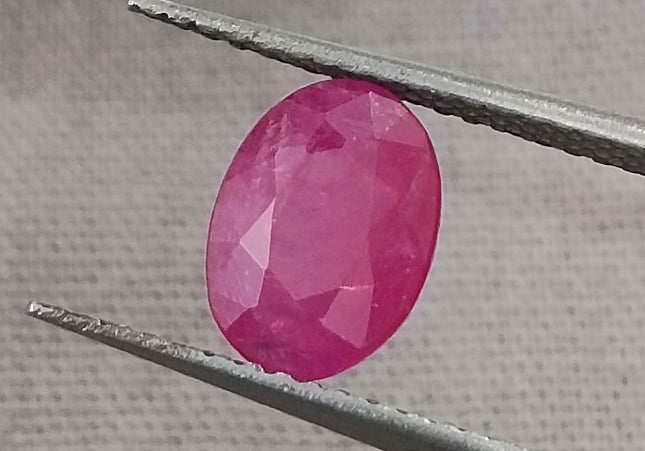 GSI Certified 1.34ct Mozambique Ruby, Natural Untreated Ruby