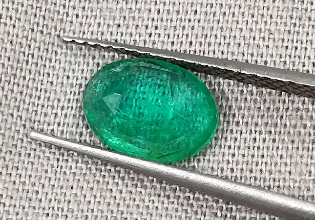 1.24ct Quality Natural Zambian Emerald Stone Spring Green Color Gemstone