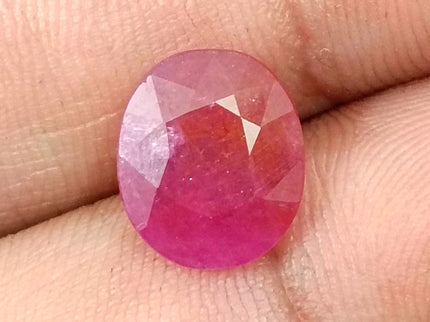 Mozambique Ruby 5.54ct Natural Red Oval Cut Unheated Certified Loose Gemstone