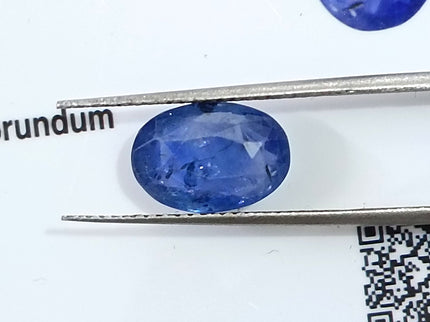 Blue Sapphire 2.86ct Natural GSI Certified Medium Color Sri Lanka Oval Cut Loose Gemstone H