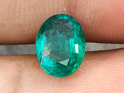 Certified 1.57ct Natural Zambian Emerald Stone