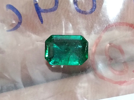 Natural Emerald 1.04ct SGL Certified Zambian Deep Green Minor Oiled Octagon Cut Loose Gemstone