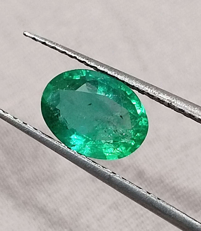 Certified 1.02ct Zambian Natural Emerald
