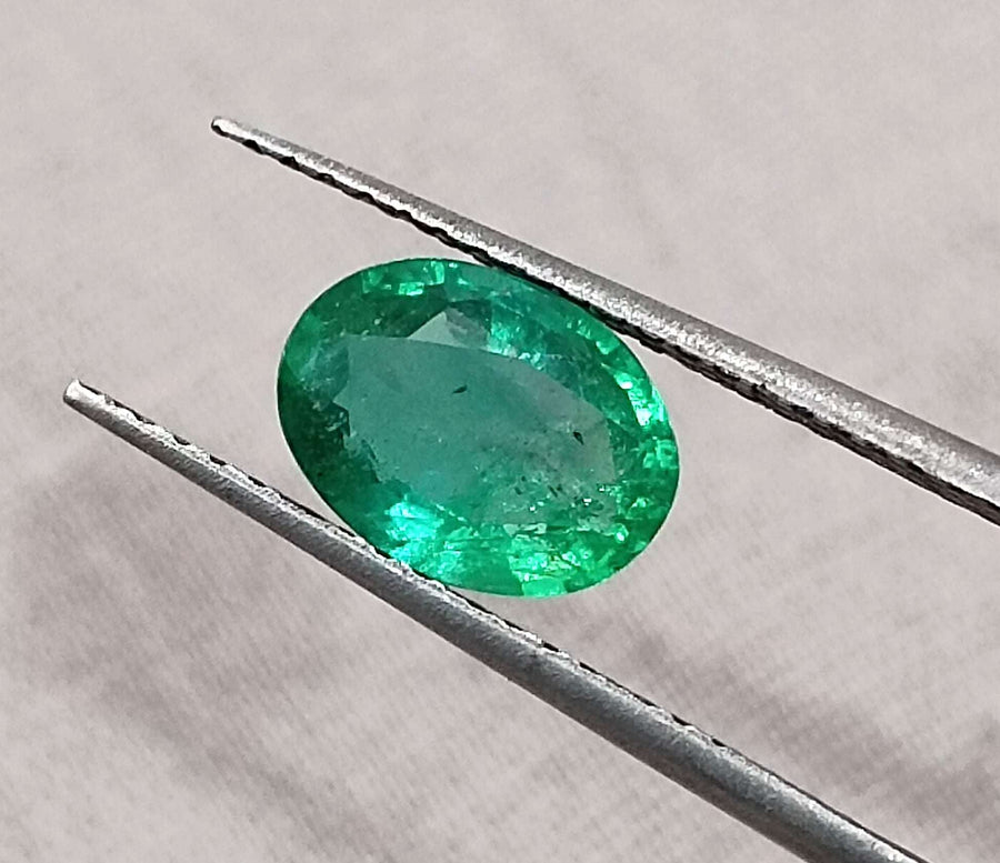 Certified 1.02ct Zambian Natural Emerald