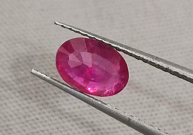 GSI Certified 1.07ct Pigeon Blood Red Ruby, Untreated