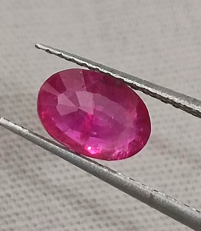 GSI Certified 1.07ct Pigeon Blood Red Ruby, Untreated