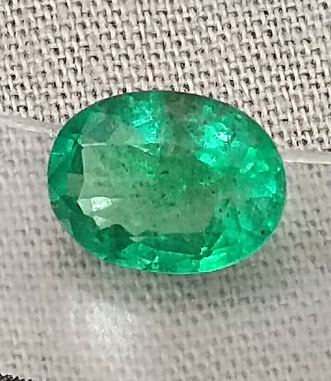 Panjshir Emerald 1.64ct Certified Exceptional luster Water Green Natural Gemstone