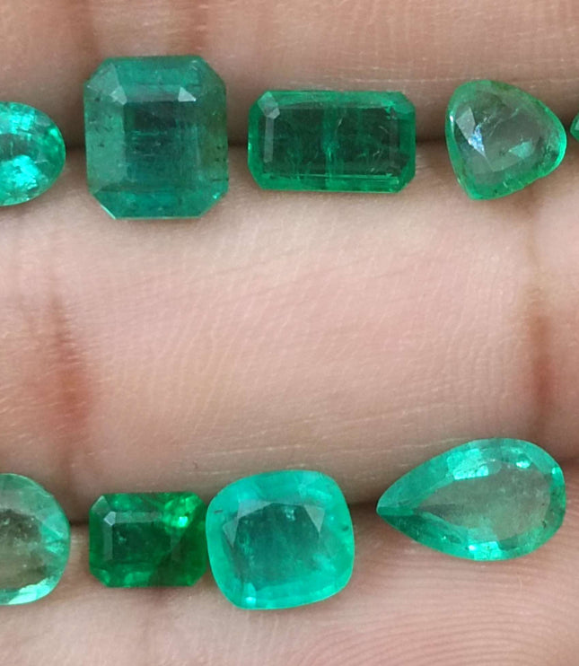 9.00ct Natural Zambian Emerald Parcel.
