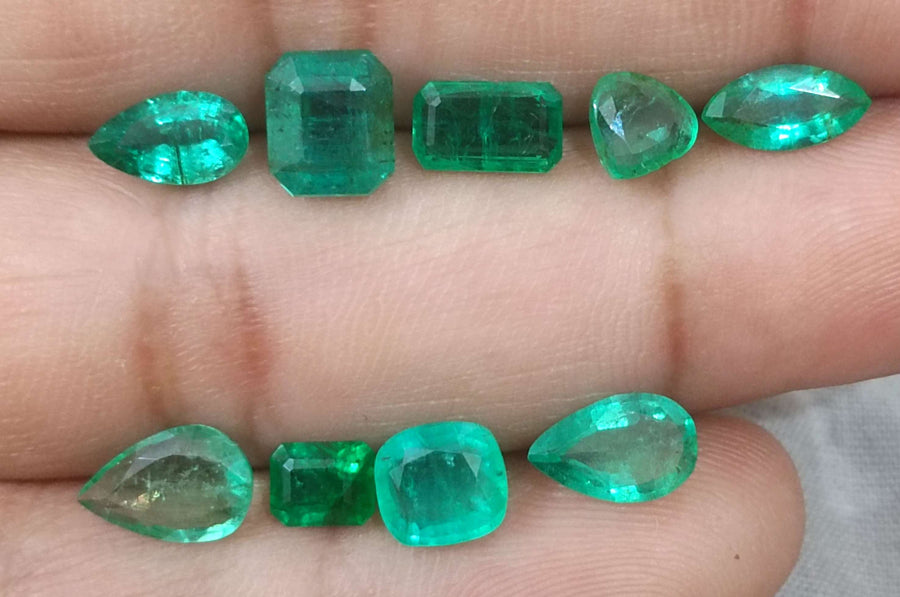 9.00ct Natural Zambian Emerald Parcel.