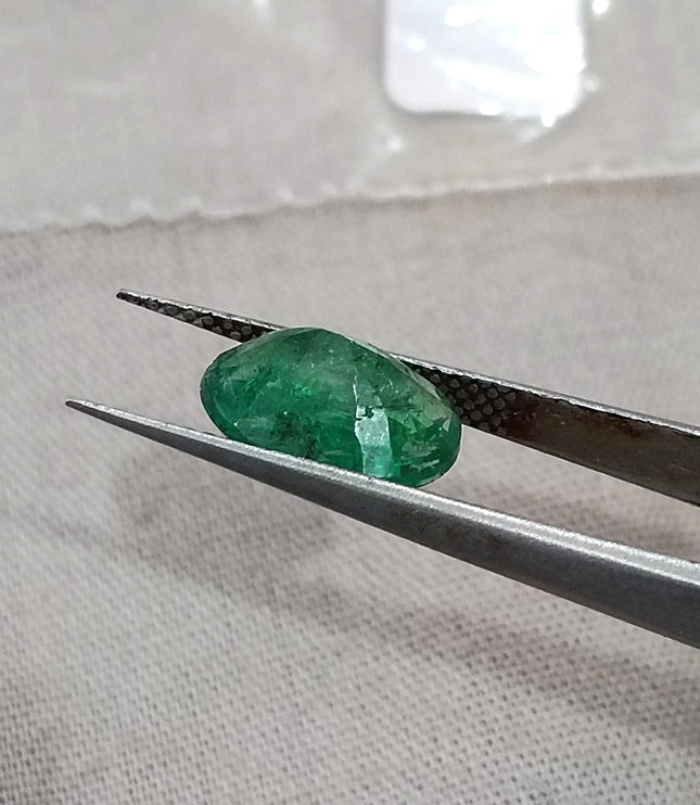 2.37ct Emerald Natural Deep Pure Green SGL Certified Oval Cut Gemstone
