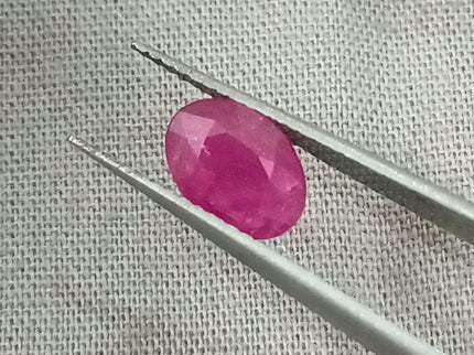 GSI Certified 1.32ct Mozambique Ruby, Natural untreated Gemstone