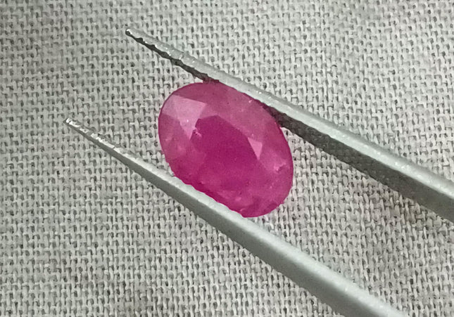 GSI Certified 1.32ct Mozambique Ruby, Natural untreated Gemstone