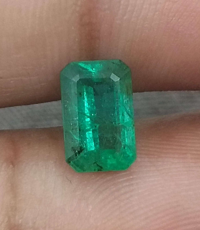 Natural Emerald 1.84ct Certified Zambian Origin Loose Gemstone