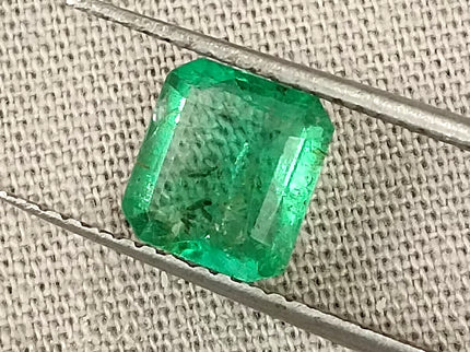 Certified 1.51ct Natural Zambian Emerald Stone