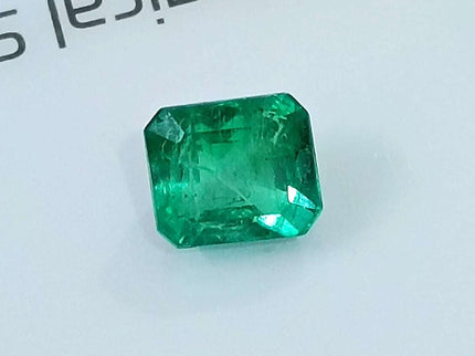 1.06ct Natural Zambian Emerald, Certified Minor Oiled Loose Gemstone