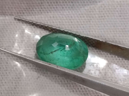 Certified 2.47ct Natural Zambian Emerald Stone.
