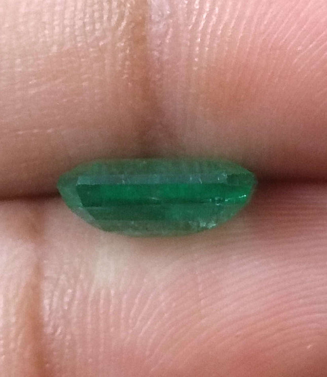 Zambian Emerald 2.76ct Certified Natural Medium Green Octagon Cut Loose Gemstone
