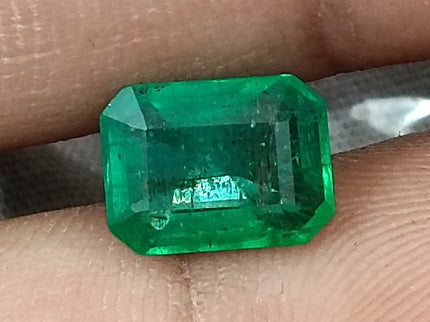 Zambian Emerald 2.47ct Medium Deep Pure Green Certified Natural Loose Gemstone