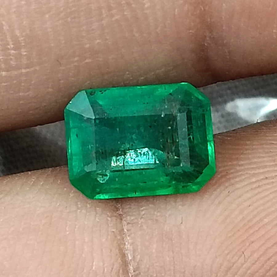 Zambian Emerald 2.47ct Medium Deep Pure Green Certified Natural Loose Gemstone