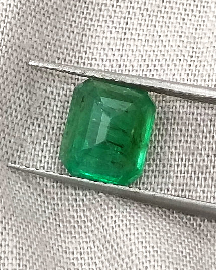 2.09ct Deep Velvet Green Zambian Emerald Minor Oiled Loose Gemstone