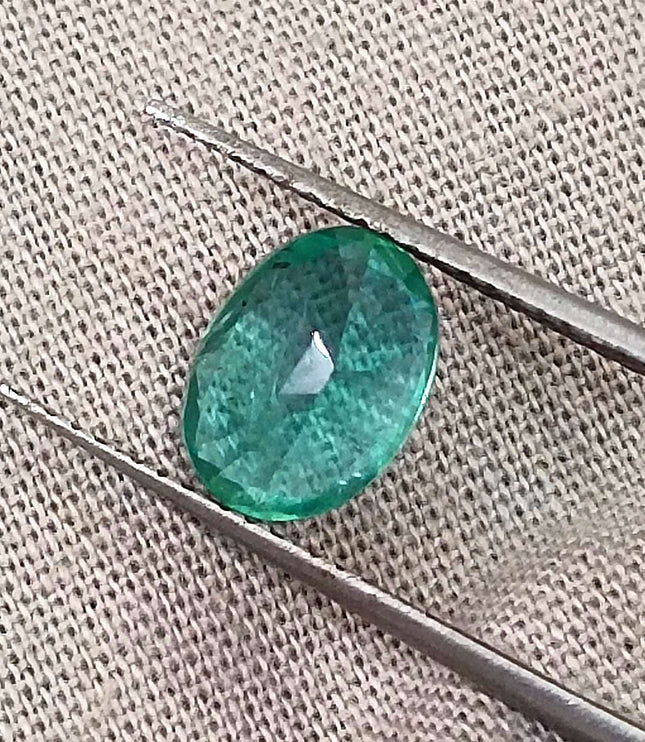 Certified 1.44ct Natural Zambian Emerald