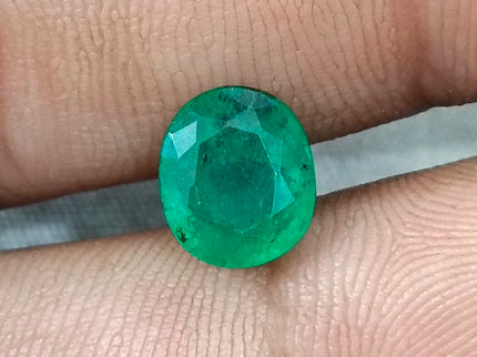 Zambian Emerald 2.38ct Certified Deep Green Natural Loose Gemstone