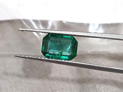 Natural Emerald 1.04ct SGL Certified Zambian Deep Green Minor Oiled Octagon Cut Loose Gemstone