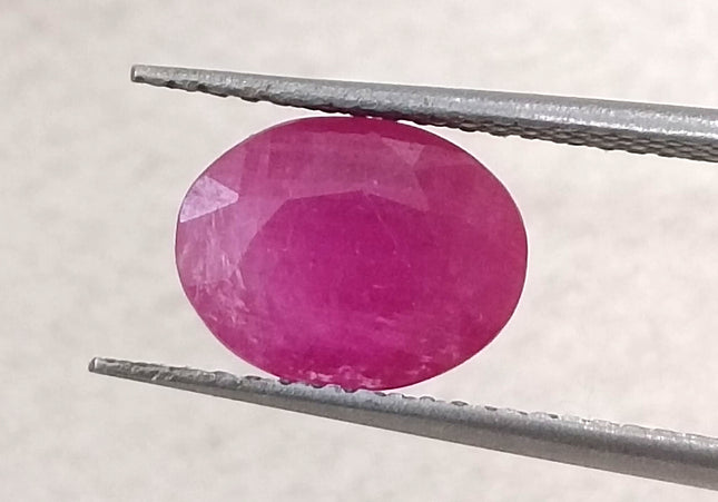 GSI Certified 2.07ct Mozambique Ruby, Natural Untreated Gemstone