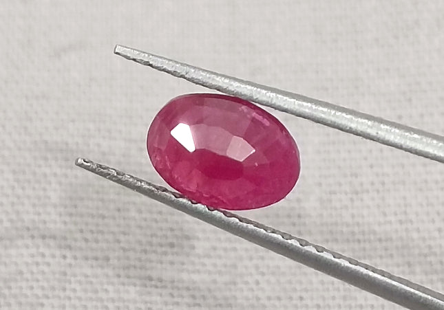 GSI Certified 1.02ct Blood Red Mozambique Ruby, Natural untreated Gemstone