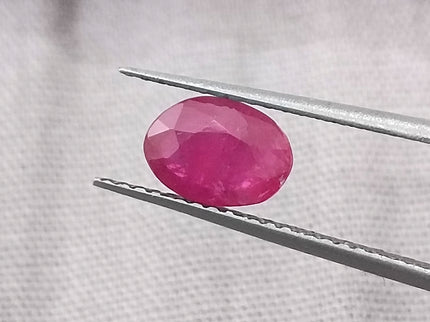 GSI Certified 1.03ct Mozambique Ruby, Natural Untreated Gemstone