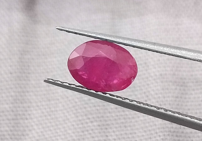 GSI Certified 1.03ct Mozambique Ruby, Natural Untreated Gemstone