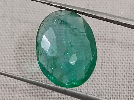 Certified 2.19ct Medium Deep Green Natural Emerald.