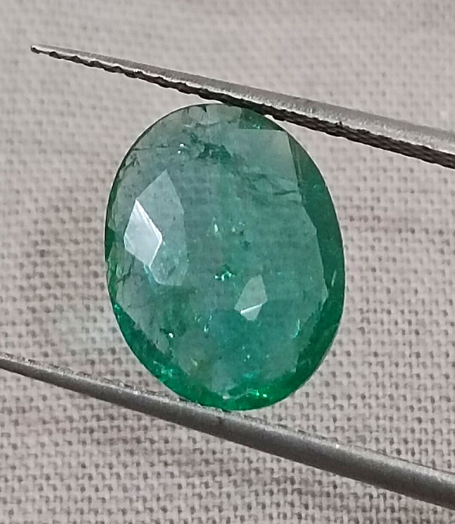 Certified 2.19ct Medium Deep Green Natural Emerald.