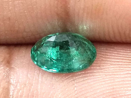 Certified 1.34ct Natural Zambian Emerald.