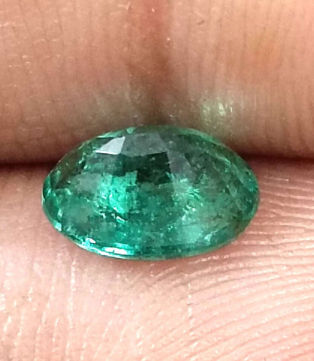 Certified 1.34ct Natural Zambian Emerald.