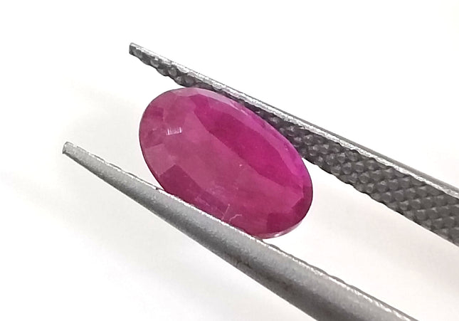 GSI Certified 0.96ct Mozambique Ruby, Natural Untreated Gemstone