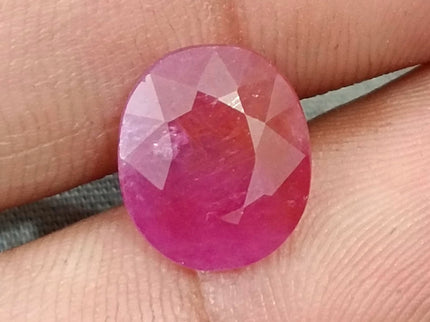 Mozambique Ruby 5.54ct Natural Red Oval Cut Unheated Certified Loose Gemstone
