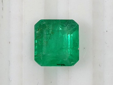 Colombian Emerald 1.34ct Natural Vivid Green Octagon Cut Loose Stone